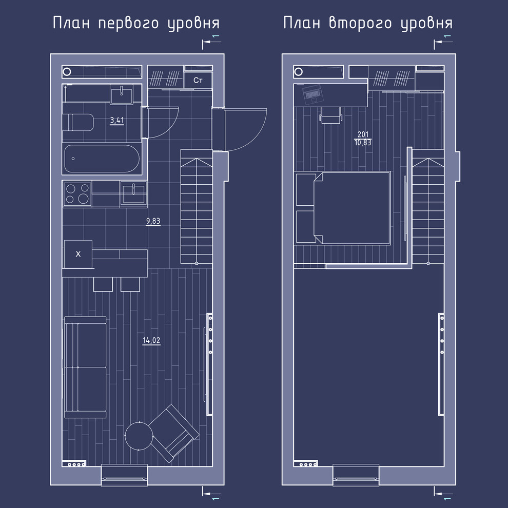 Квартира студия на ул. Матроса Железняка