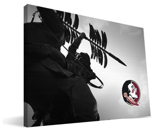 Florida State University Seminoles Unconquered Statue Canvas Print