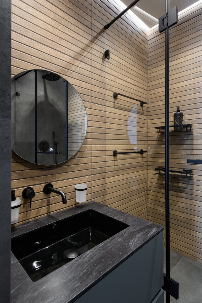 Брутальная трехкомнатная квартира 90 кв.м. с видом на реку