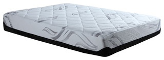 13" Inch High-Density Latex & Memory Foam Mattress w/Bamboo Cover - Contemporary - Mattresses - by SofaMania