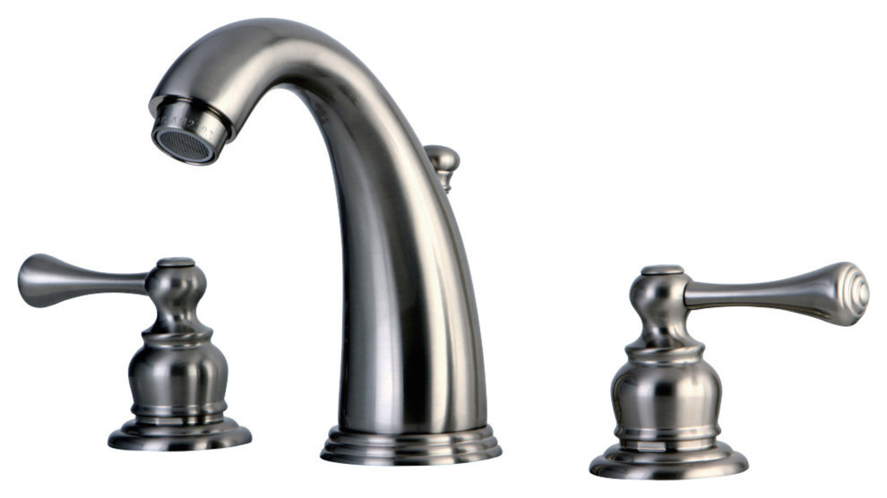 Kingston Brass Widespread Bathroom Faucet Traditional Bathroom Sink