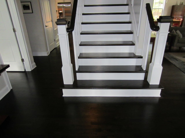 East Hampton New Construction Red Oak Stained Ebony