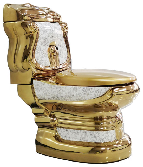 Decorative Gold Toilet Victorian Toilets by Krugg Reflections Houzz