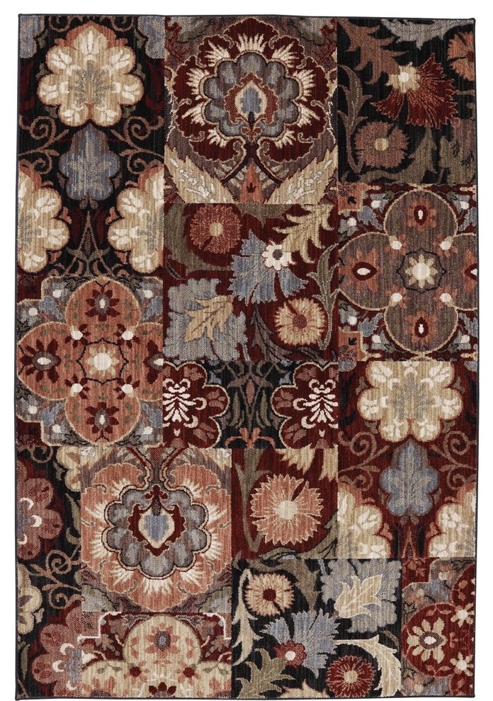 Dryden Elisabetta Multi Floral Patchwork 9'6"x12'11" American Rug Craftsmen