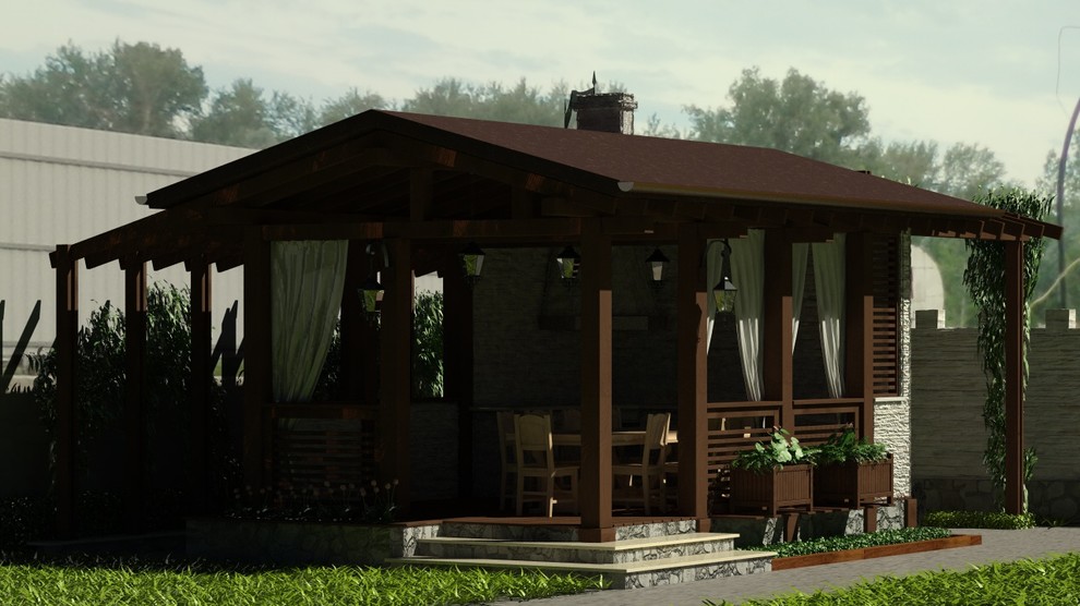 Беседка на Геофизиков