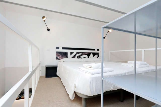 APARTHOTEL VILLA BORGHESE - Zona notte su soppalco contemporaneo-camera-da-letto