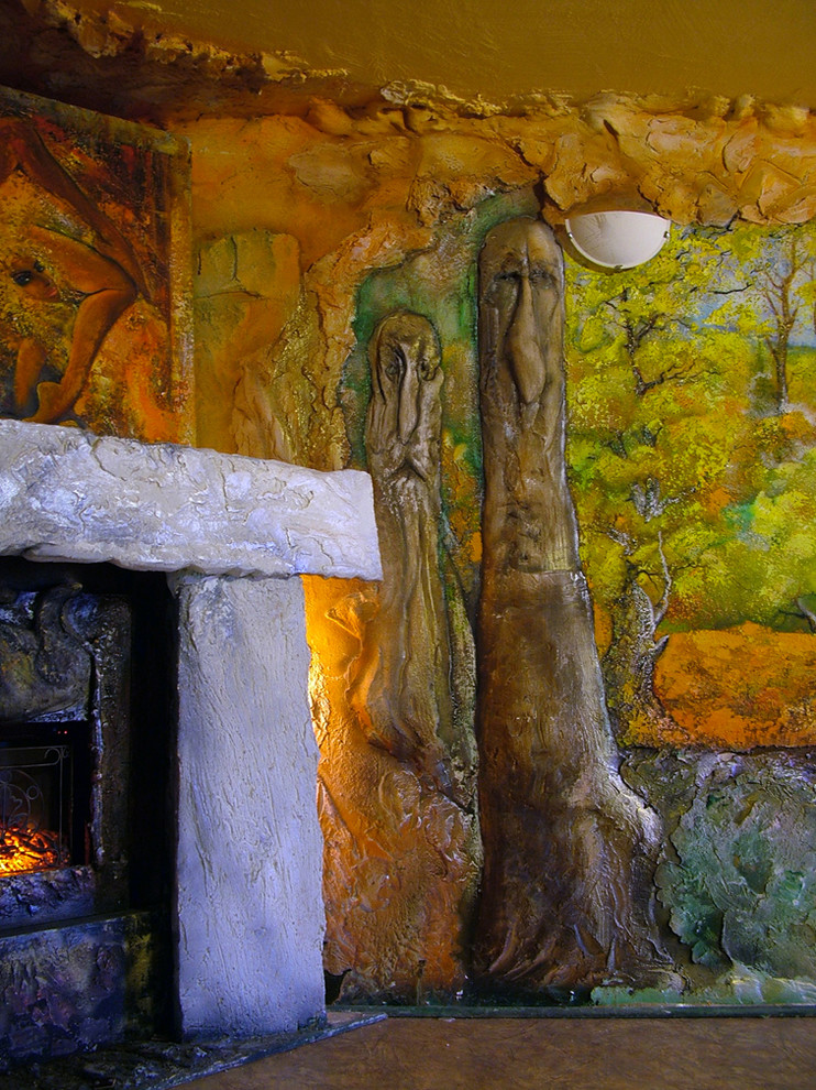 Интерьер каминного зала