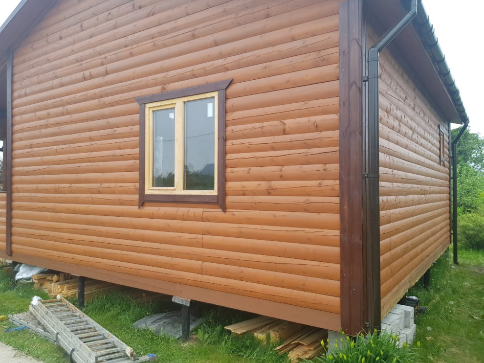 Покраска дома в д.Ваганово