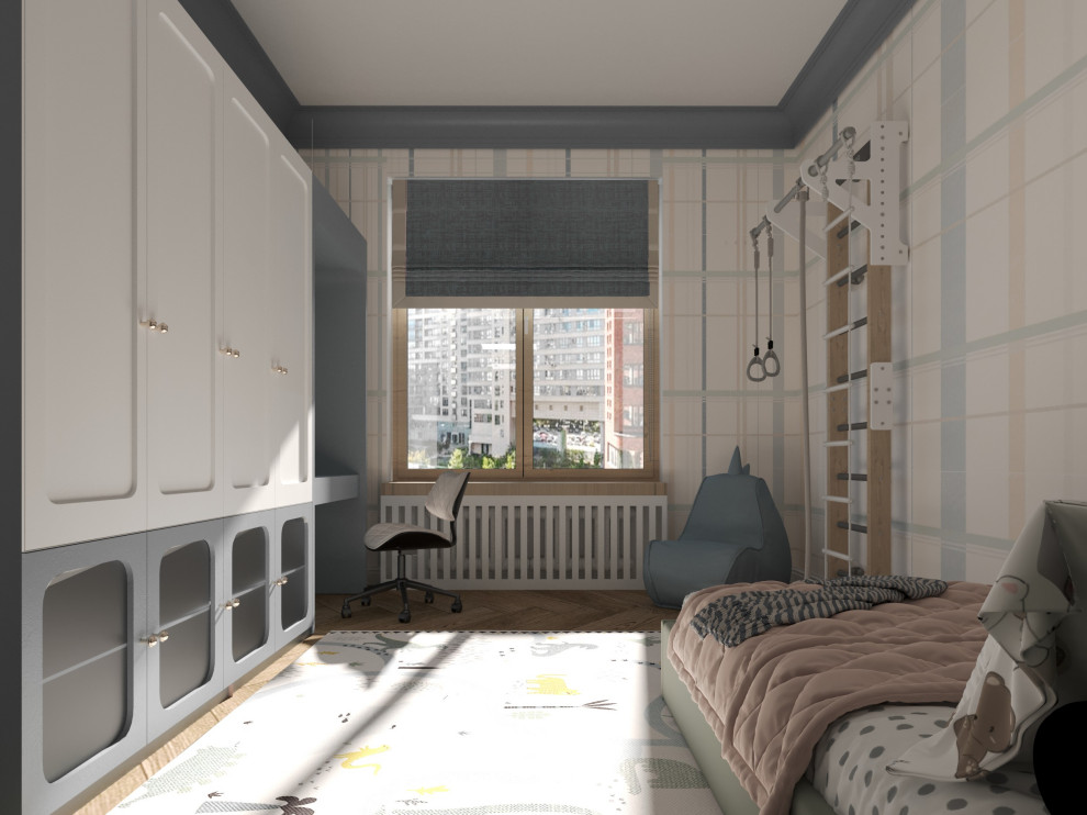 Квартира 140 м2 с зелеными акцентами