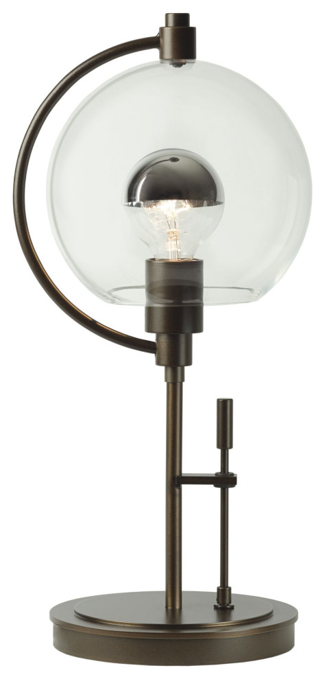 Hubbardton Forge 274120-1061 Pluto Table Lamp in Modern Brass