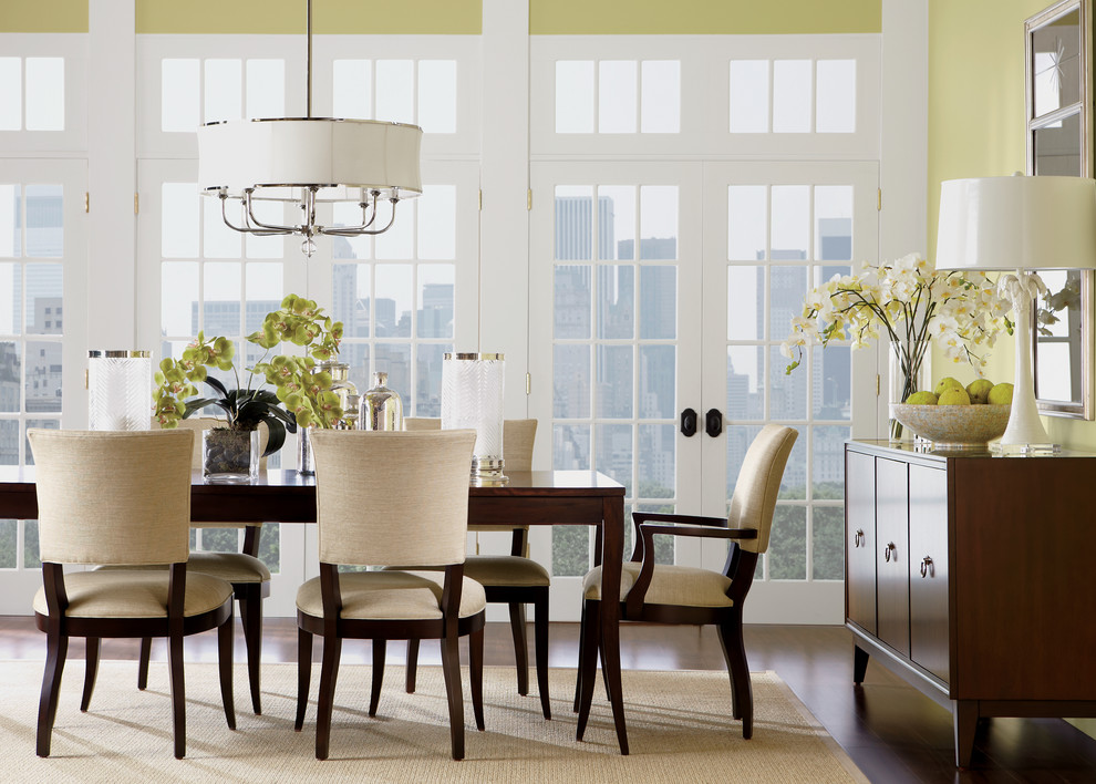 This is an example of a transitional dining room in Other.