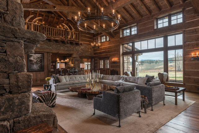 Rustic Living Room rustik-vardagsrum