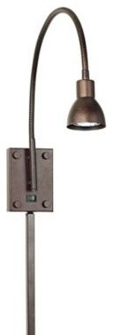 Bronze Gooseneck Energy-Efficient Wall Lamp