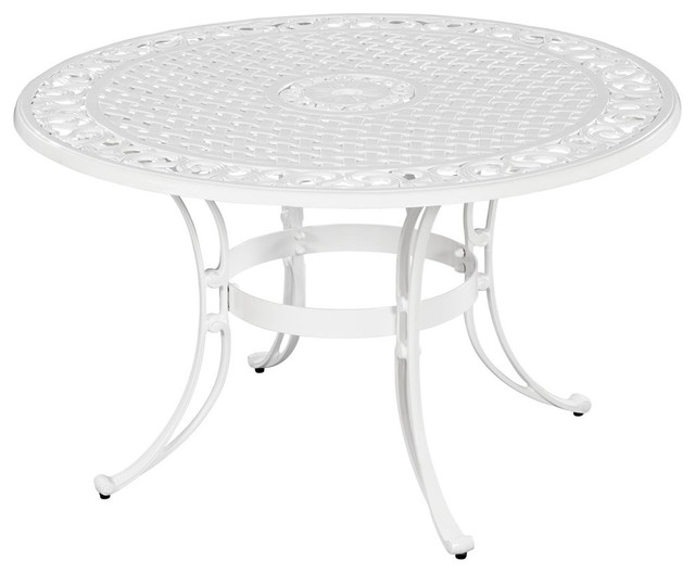 Biscayne Round Dining Table, White, 42"