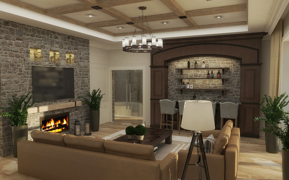 Интерьер особняка в традиционном стиле