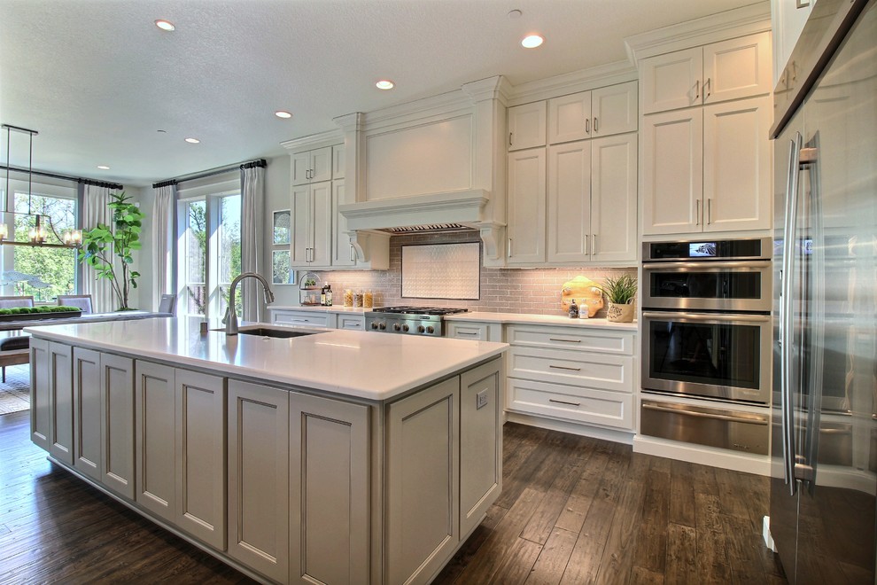 Main Kitchen Workspace : The Cadence : 2018 Parade of Homes - Craftsman ...
