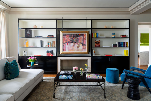 London Penthouse transitional-living-room
