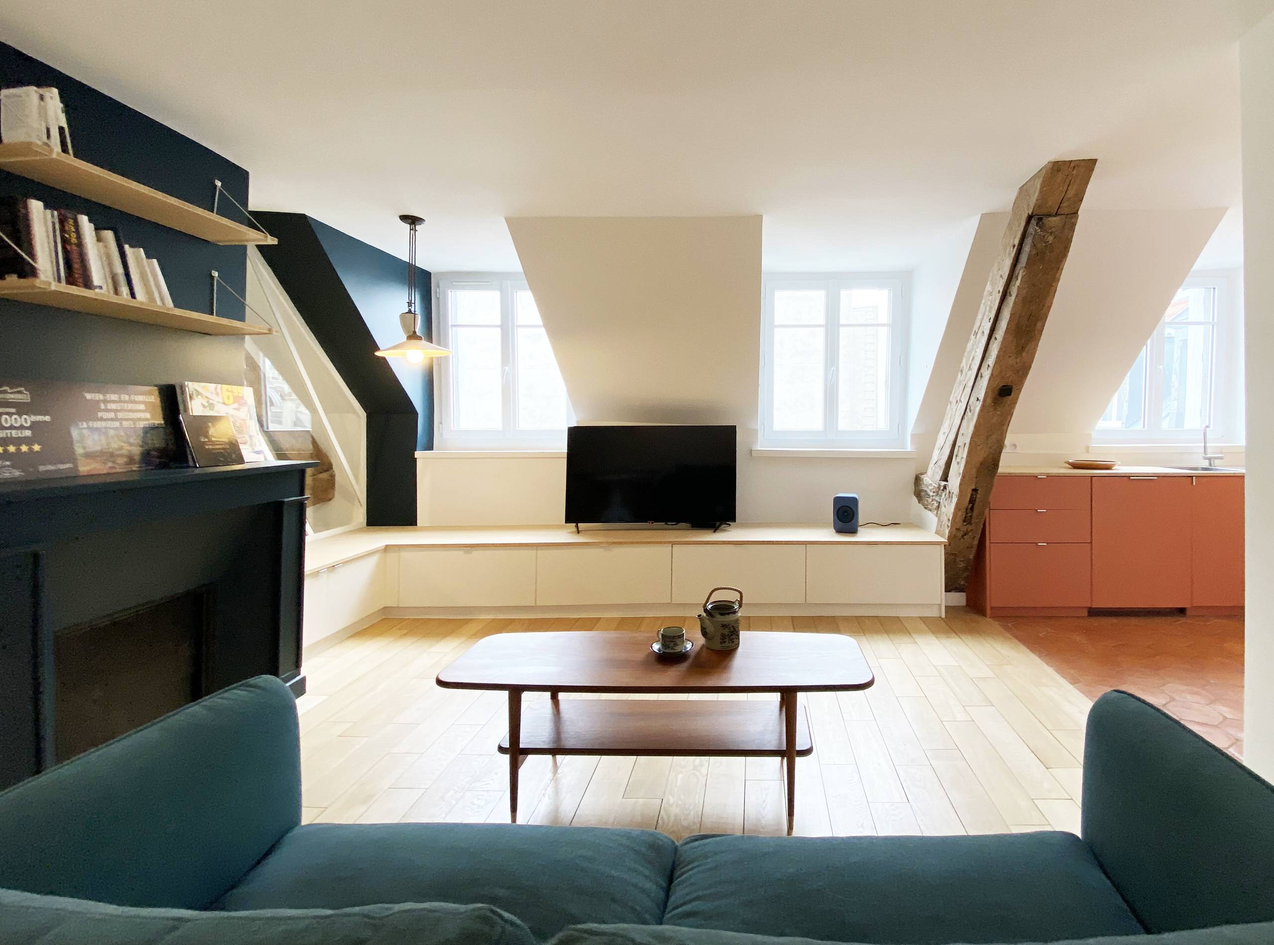 Rénovation d'un pied à terre dans le Marais