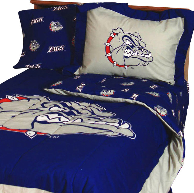 NCAA Gonzaga Bulldogs Twin XL Bed Set Blue Cotton Bedding