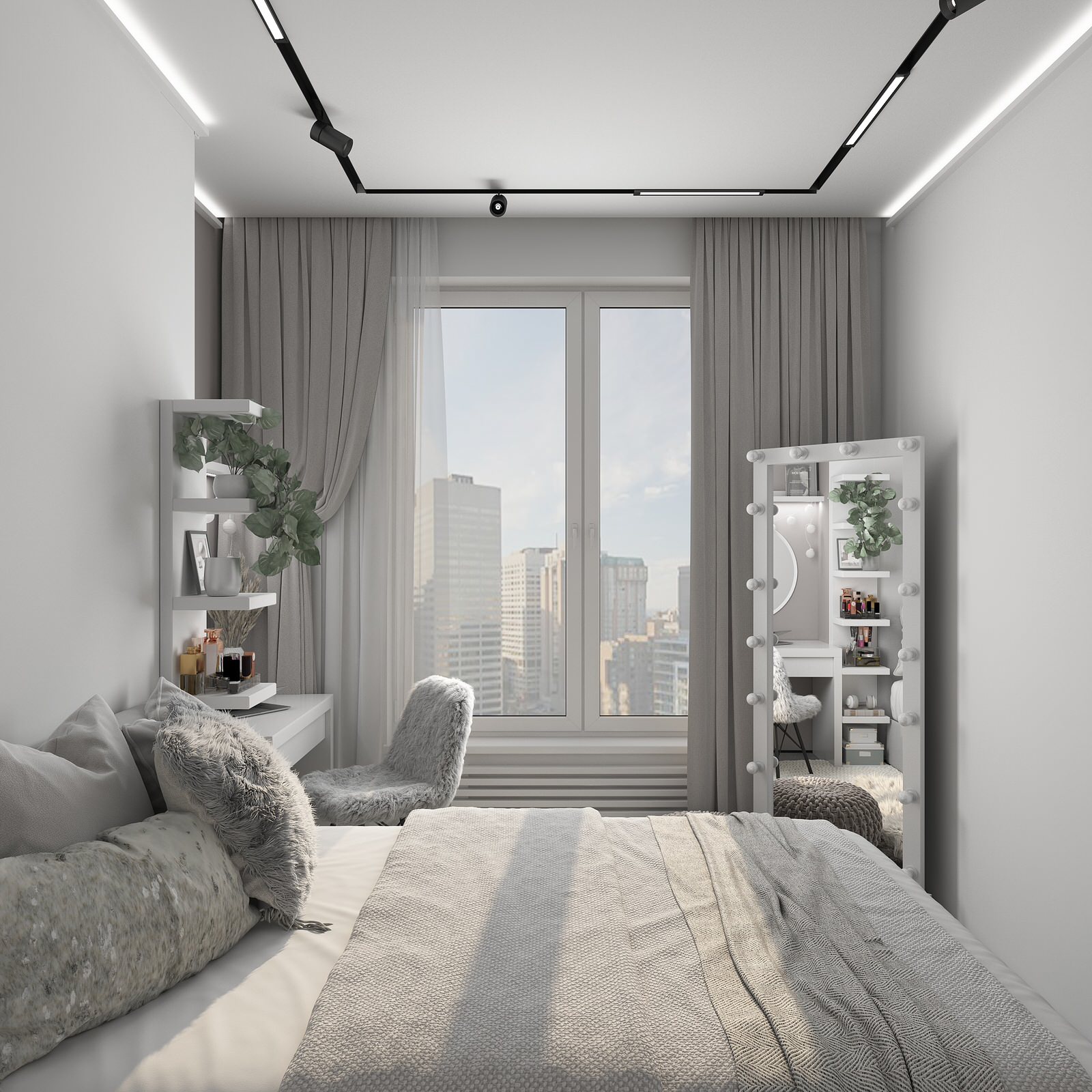 Пространство для семьи с двумя детьми. Москва, ЖК Западный порт