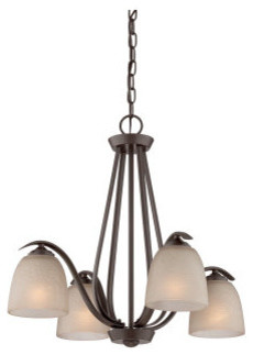 Quoizel RL5104 Radcliff 1 Tier Chandelier With 4-Lights