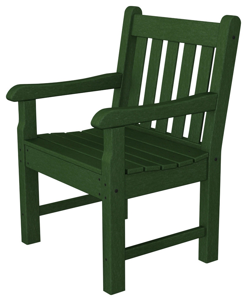 Polywood Rockford Garden Arm Chair Contemporary Outdoor Dining