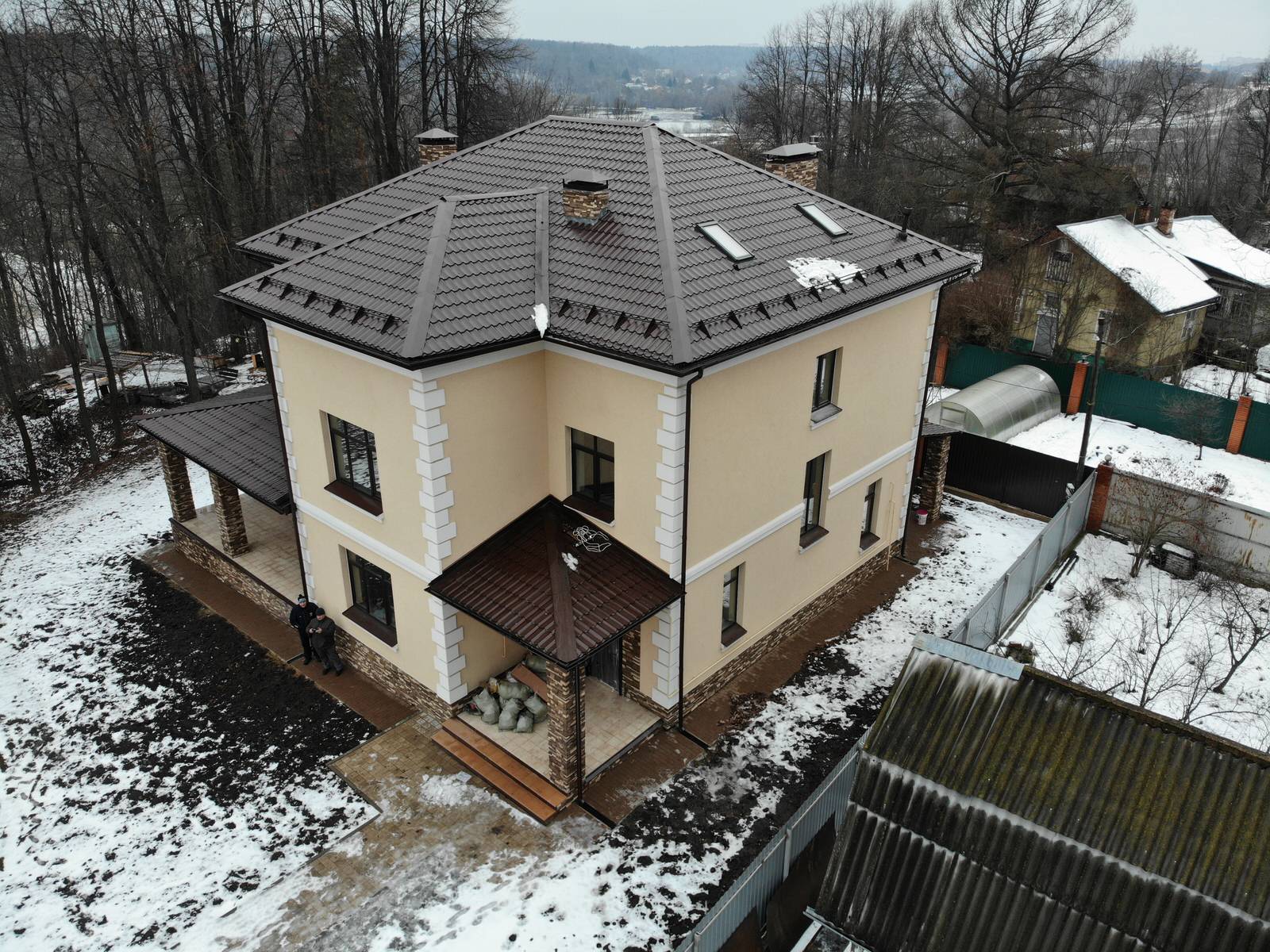 Утепление газобетонного дома пенопластом ППС16Ф 150мм по системе Ceresit