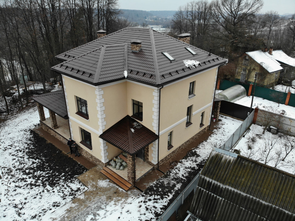 Утепление газобетонного дома пенопластом ППС16Ф 150мм по системе Ceresit