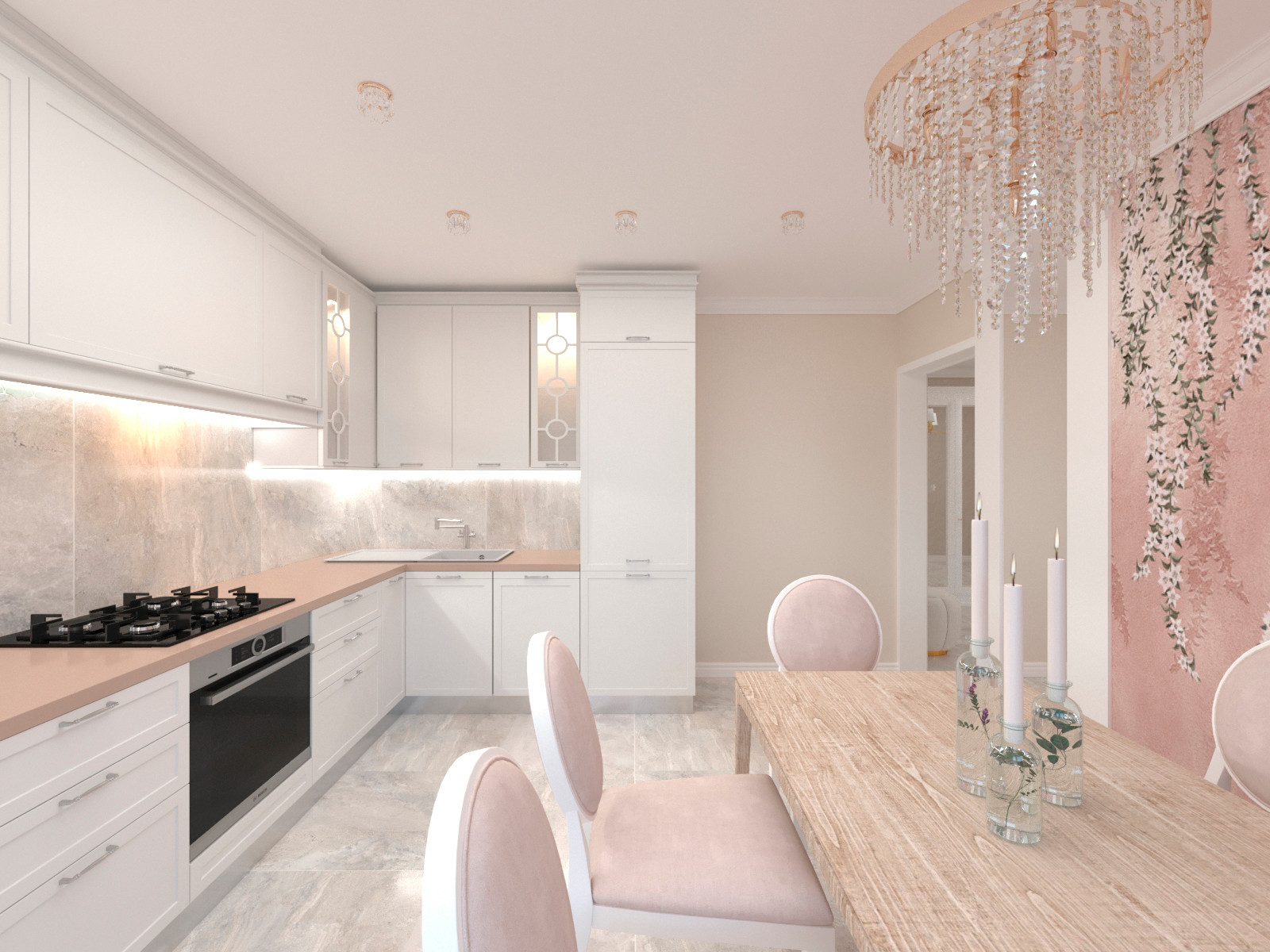 "Подмосковная Ривьера". Дизайн 3-х комнатной квартиры