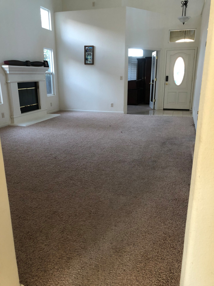 First Floor Carpet to Vinyl Flooring