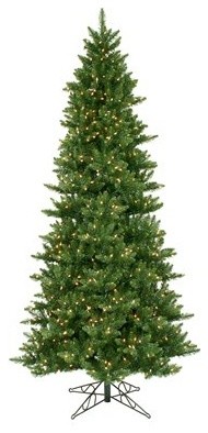Vickerman A860886 9.5' x 54" Prelit Camdon Fir Slim Christmas Tree
