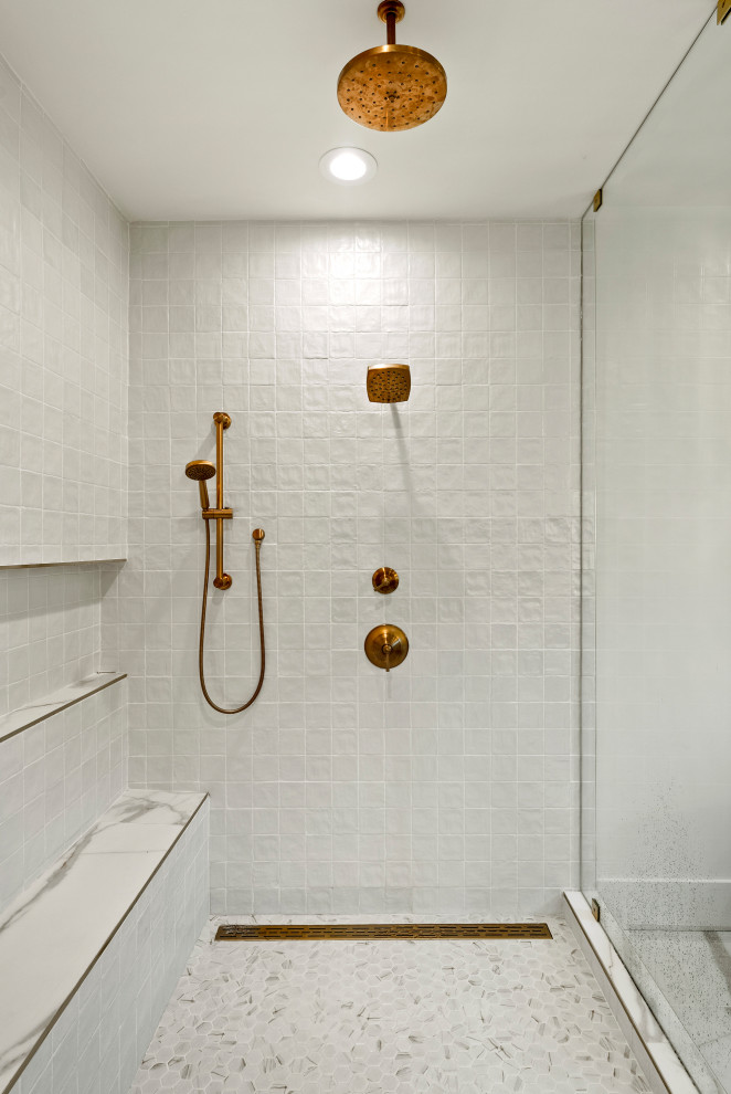 Inspiration for a transitional bathroom remodel in DC Metro