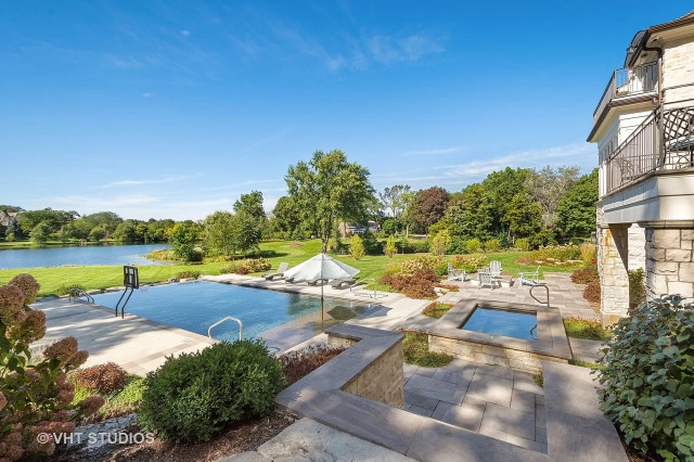 Private Lakefront Residence - Barrington Hills New Construction pool