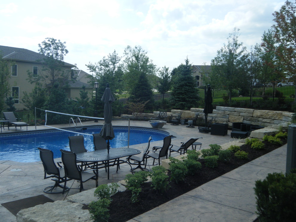 This is an example of a tropical pool in Omaha.