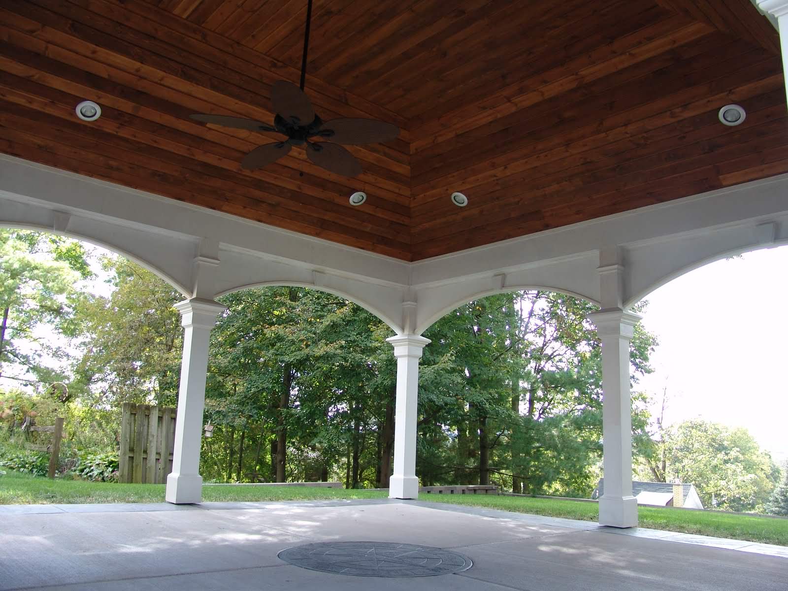 Vaulted covered patio