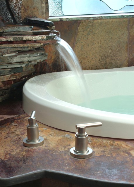 Waterfall Bath tropical-bathroom