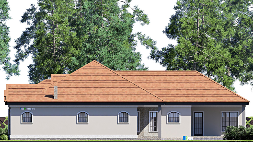 Проект одноэтажного дома 19х24м S302м2 F-17279