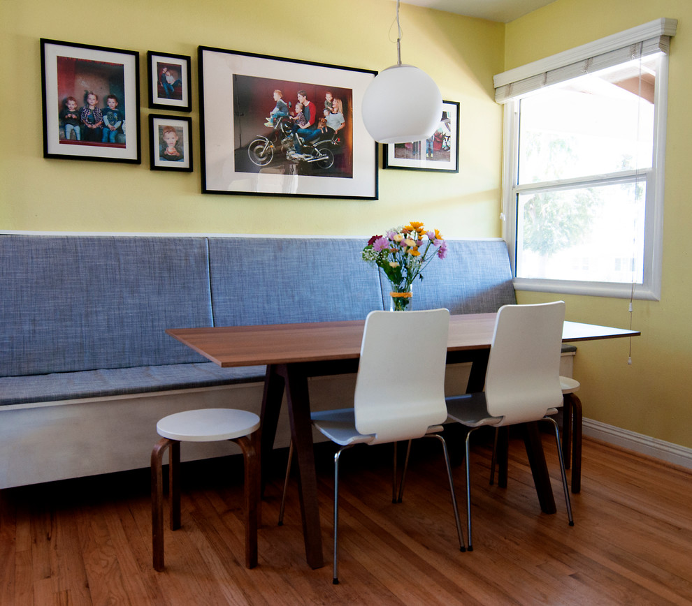 Photo of an eclectic dining room in Los Angeles.