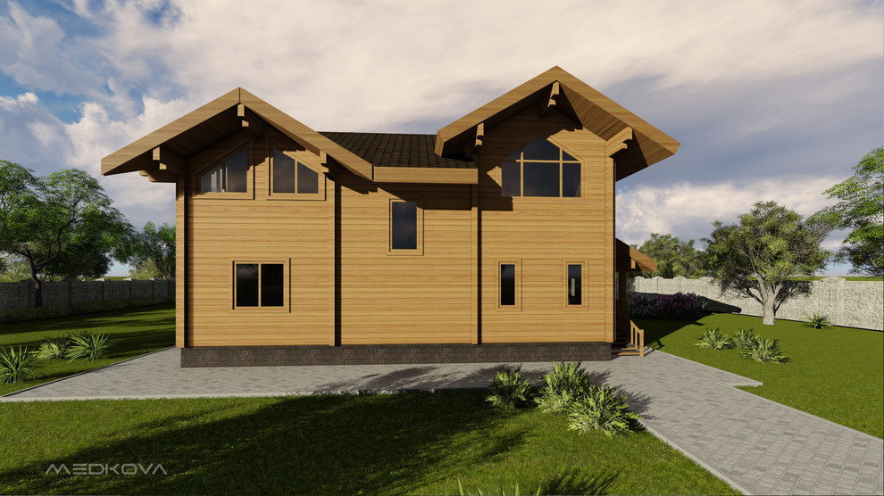 Проект деревянного дома из бруса2