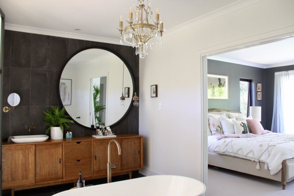 Contemporary bathroom in Perth.