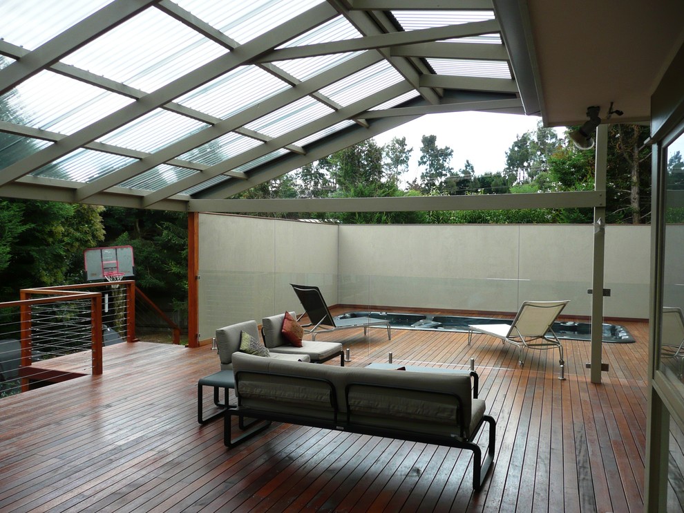 Photo of an eclectic deck in Melbourne.