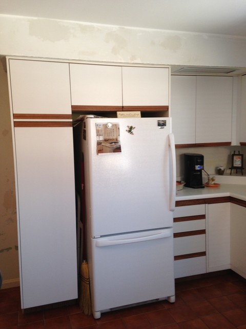 kitchen with bulkhead transitional