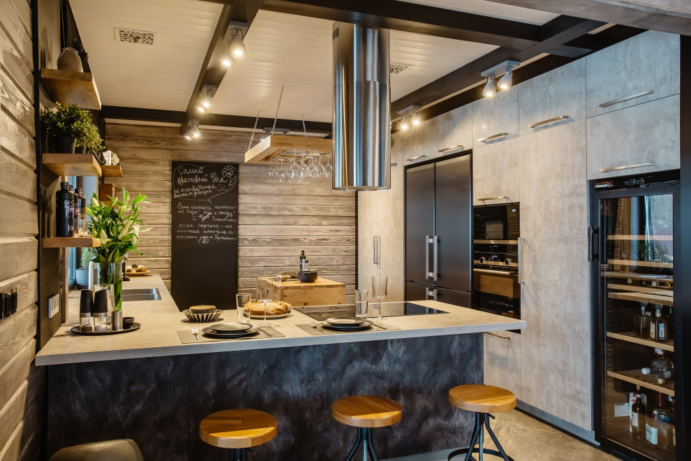 Свежая идея для дизайна: кухня в стиле рустика - отличное фото интерьера