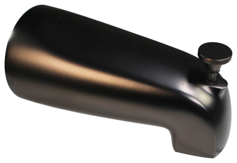 Nose Diverter 5.5" Tub Spout In Polished Brass, Oil Rubbed Bronze