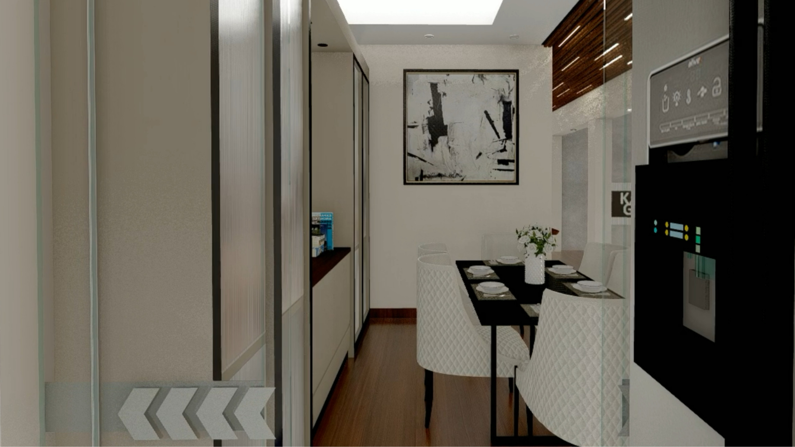 Modern Small Kitchen with Dining Space in Epsom
