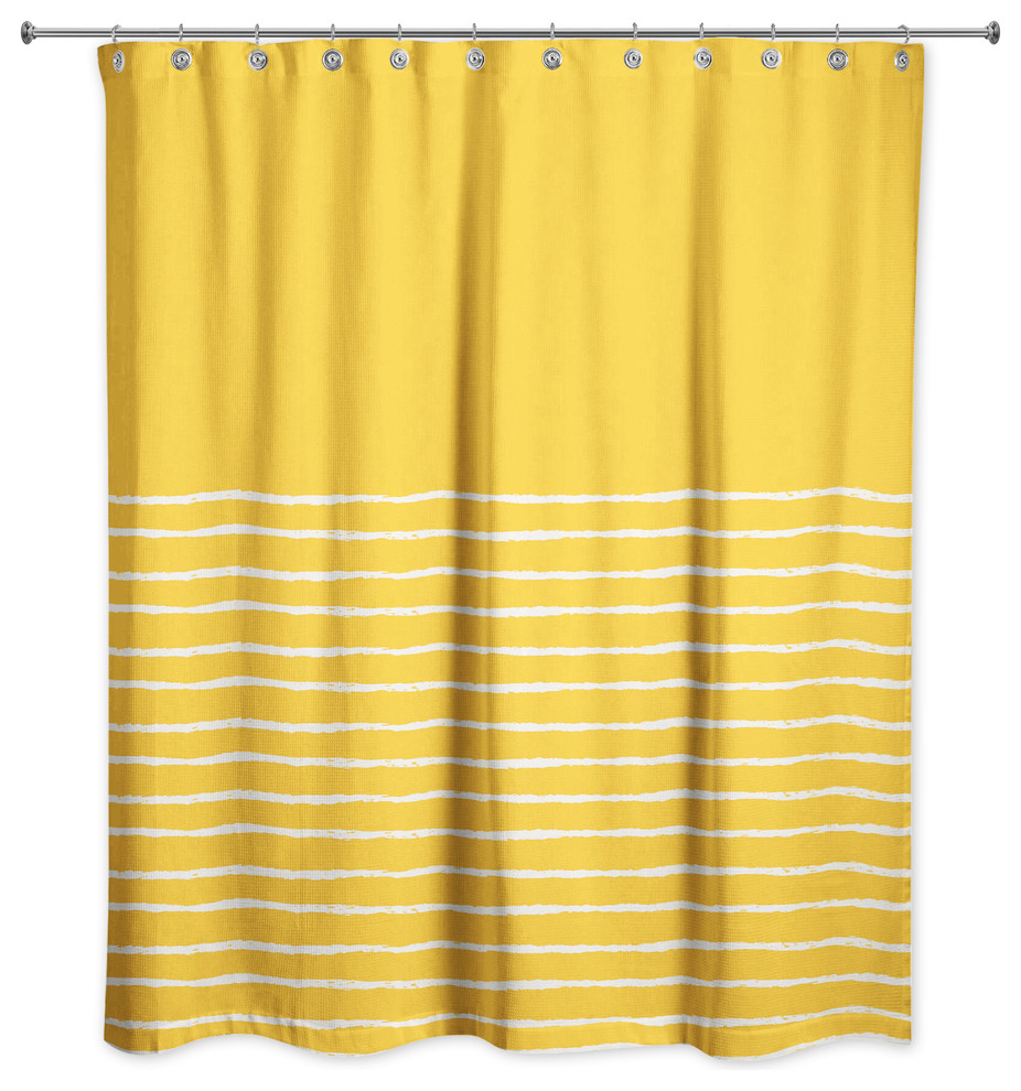 Sketch Stripes Shower Curtain - Contemporary - Shower Curtains - by ...