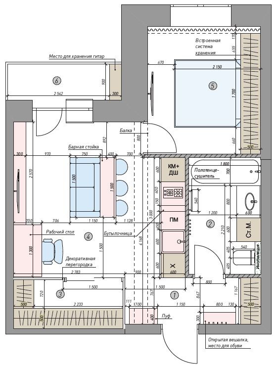 Однокомнатная квартира для молодого мужчины