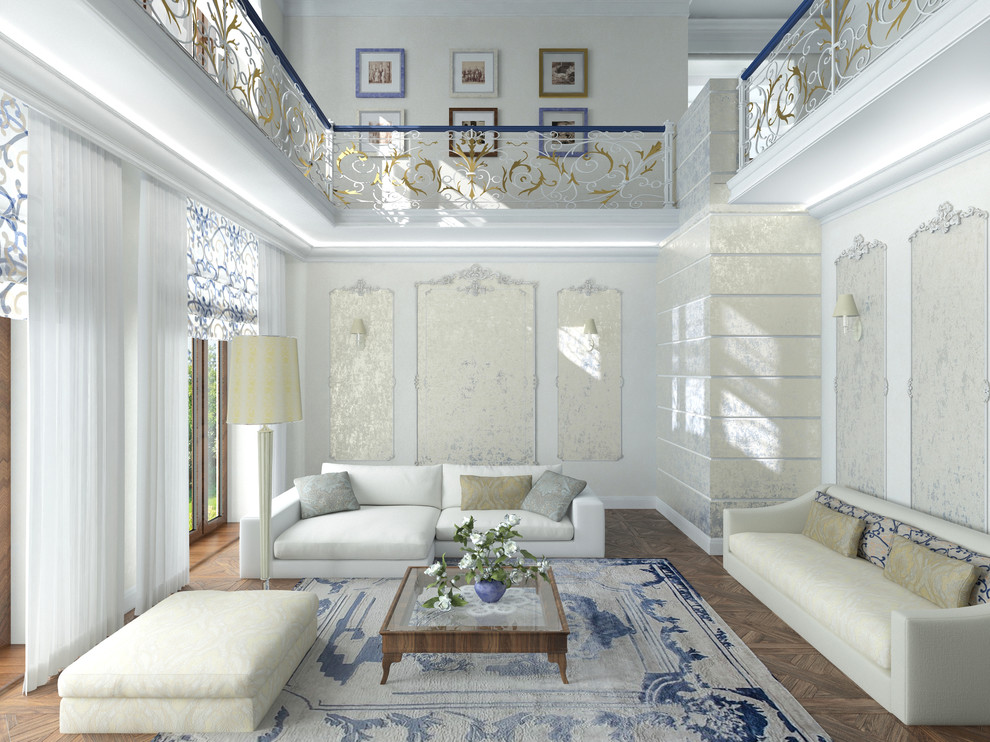 Гостиная в загородном доме