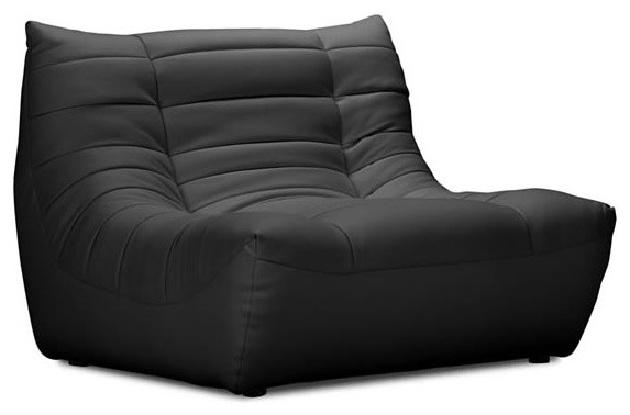 Carnival Leather Single Seat, Black