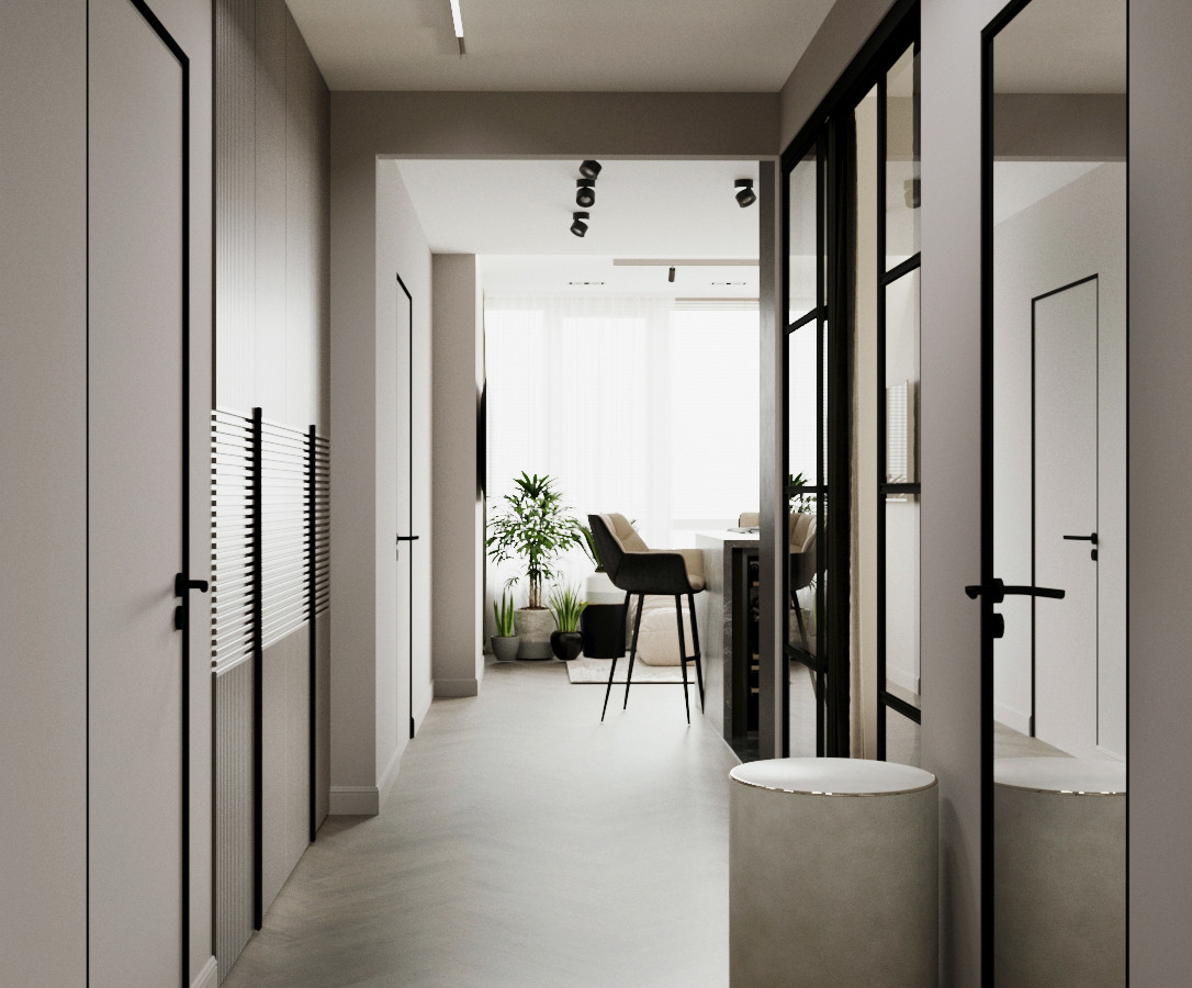 ДИЗАЙН ПРОЕКТ КВАРТИРЫ 52М2